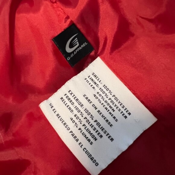 Nine West Womens Red Full Zip Down Filled Softshell Puffer Vest Size Large - Picture 6 of 10